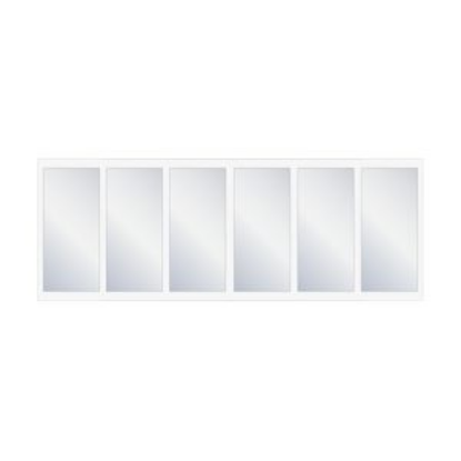 Afbeeldingen van 6 delige aluminium vouwwand